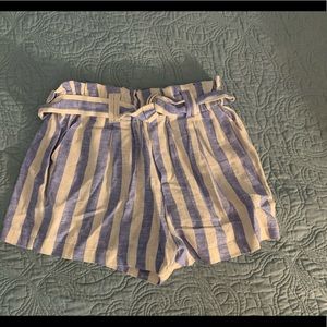 Womens striped shorts